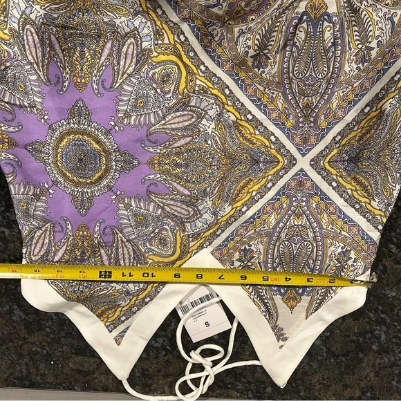 NWT Forever 21 Paisley Halter Style Trapeze & Swing Maxi Dress Size Small NEW - Picture 4 of 6